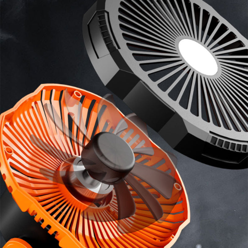 Portable camping fan with LED light | Stornfield