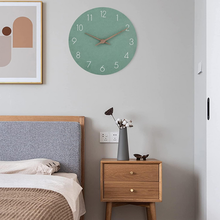 Large Wooden Wall Clock – Minimalist Design with Silent Movement | Stornfield
