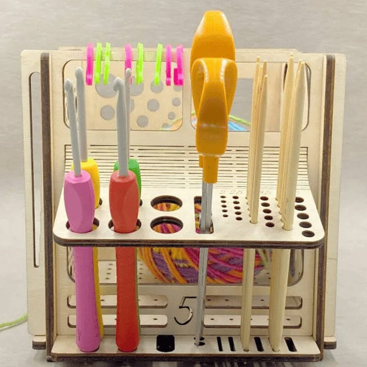 All-in-One Wooden Bowl – Multifunctional Knitting Tool | Stornfield