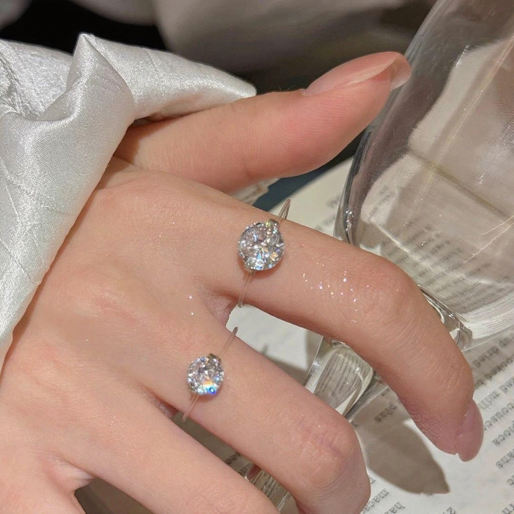 Stornfield | S925 1-2 Carat Moissanite Invisible Band Ring