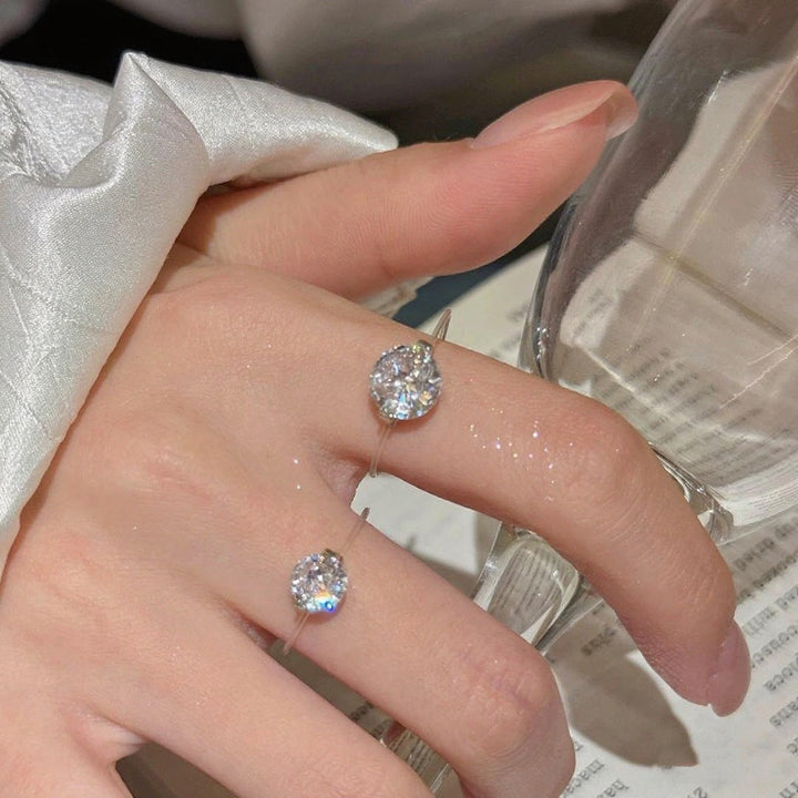 Stornfield | S925 1-2 Carat Moissanite Invisible Band Ring