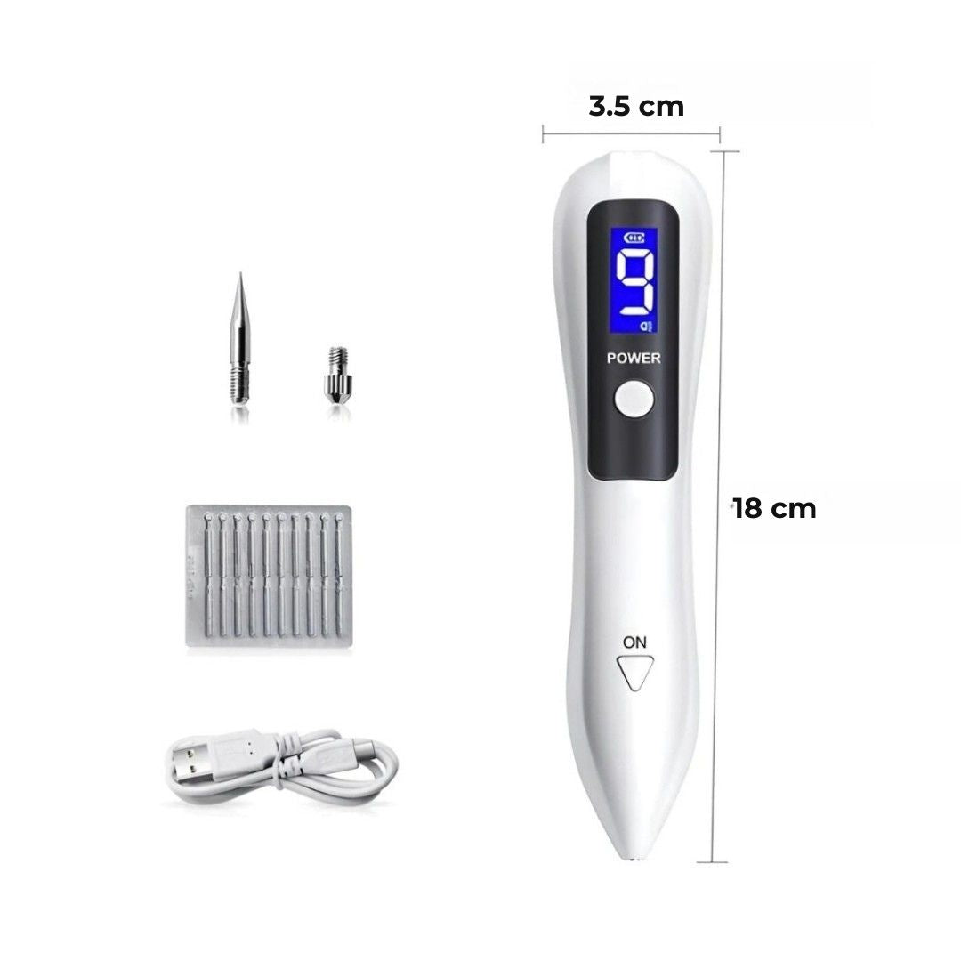 DermaGlow | Mole Removal Pen – Non-Invasive Plasma – Cordless & Rechargeable – At-Home Skin Tag & Freckle Treatment Stornfield