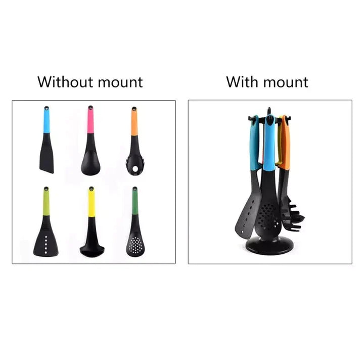 6-Piece Kitchen Utensil Spatula Set, Non-Stick Silicone, Stornfield