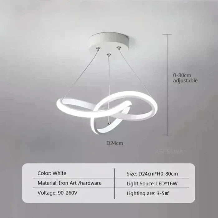Modern LED Ceiling Lamp - WaveGlow | Stornfield