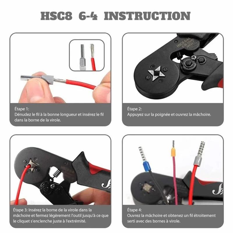 End sleeves crimping tool set with cable lugs | Stornfield