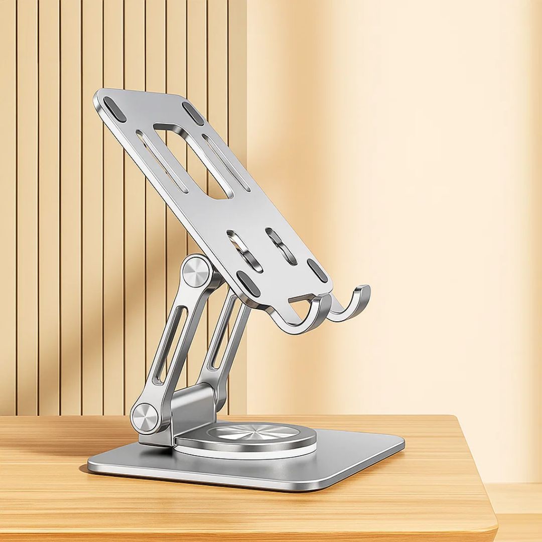 DeskEase | Adjustable Tablet Stand – Ergonomic Comfort – Foldable Non-Slip Design – Ideal for Work, Study, Travel, and Video Calls Stornfield