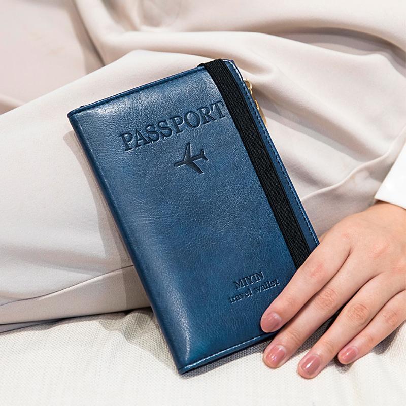 Men's Leather Passport Wallet with RFID Blocking | Stornfield
