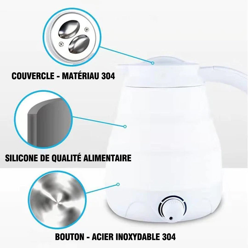 Portable silica gel travel pitcher with universal plug | Stornfield