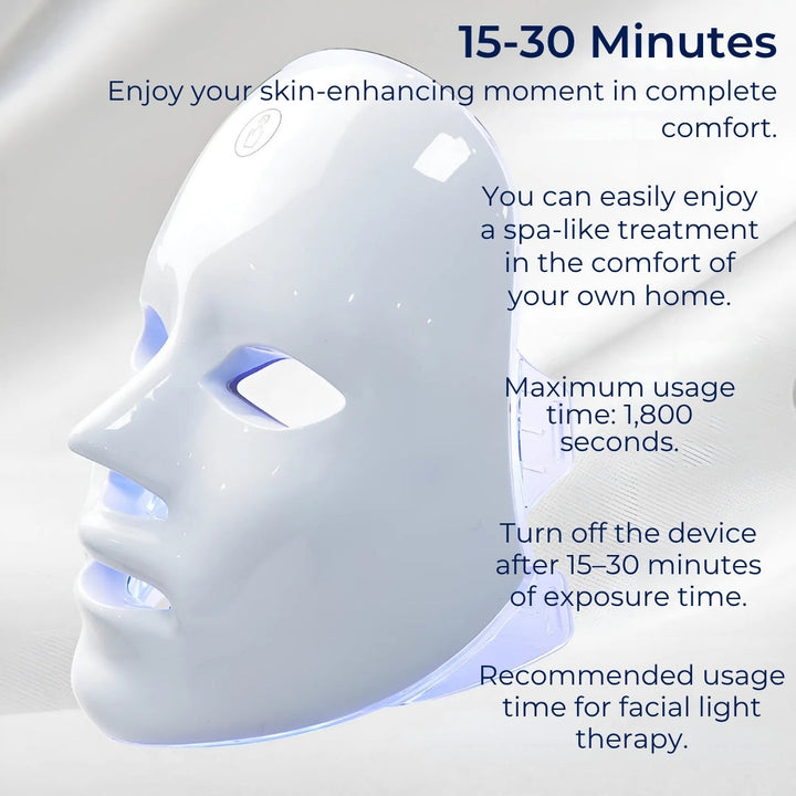 GlowSkin Pro LED Light Therapy Mask | Boosts Collagen - Reduces Wrinkles - Improves Skin Texture - Soothes Redness Stornfield