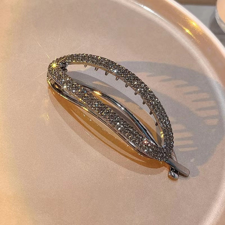 Sparkling Curved Minimalist Hair Buckle | Stornfield