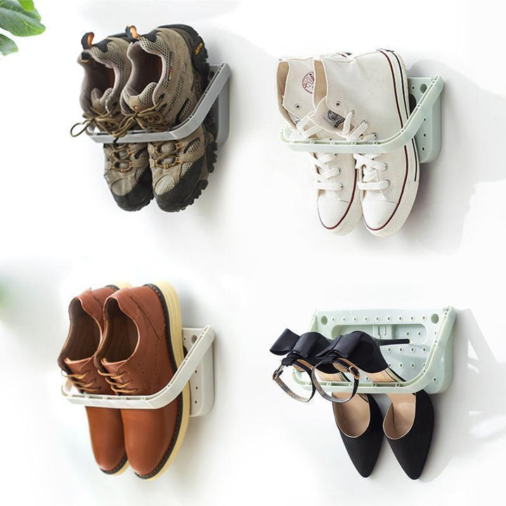 Shoe rack with integrated wall holder for wall mounting | Stornfield