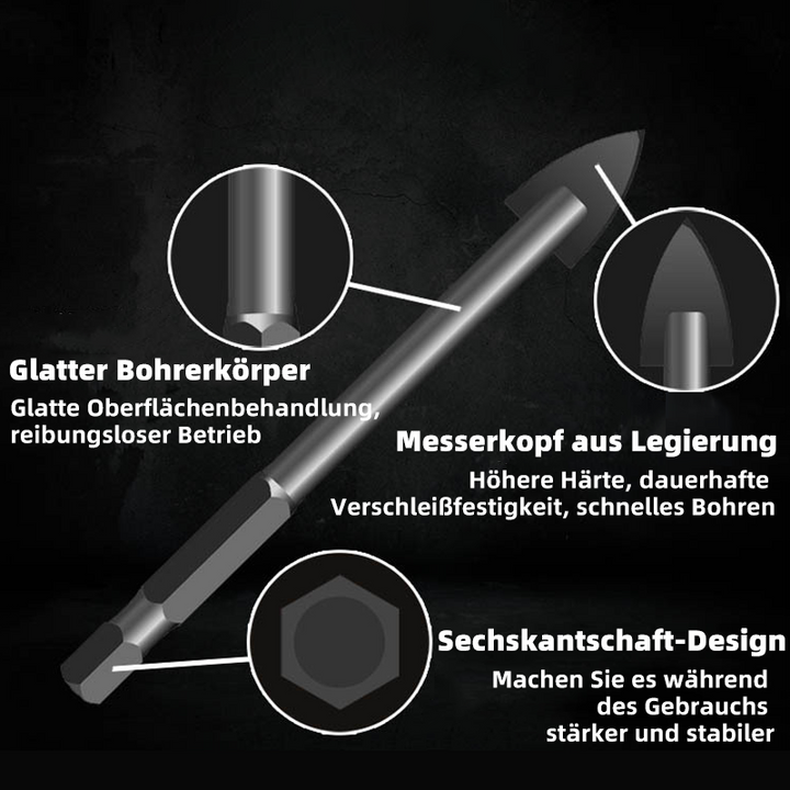 Triangular drill with hexagonal shank made of alloy | Stornfield