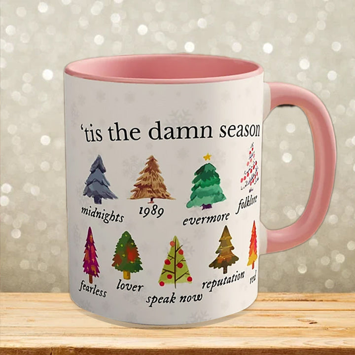 Tis The Damn Season Christmas Mug - Christmas Tree Music Albums | Stornfield