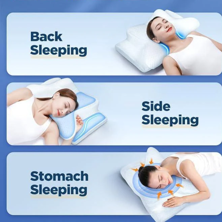 Stornfield | Pillow for Sleep Apnea & Snoring Relief – Ergonomic Memory Foam Anti-Snore Pillow for Better Breathing & Deep Sleep Support