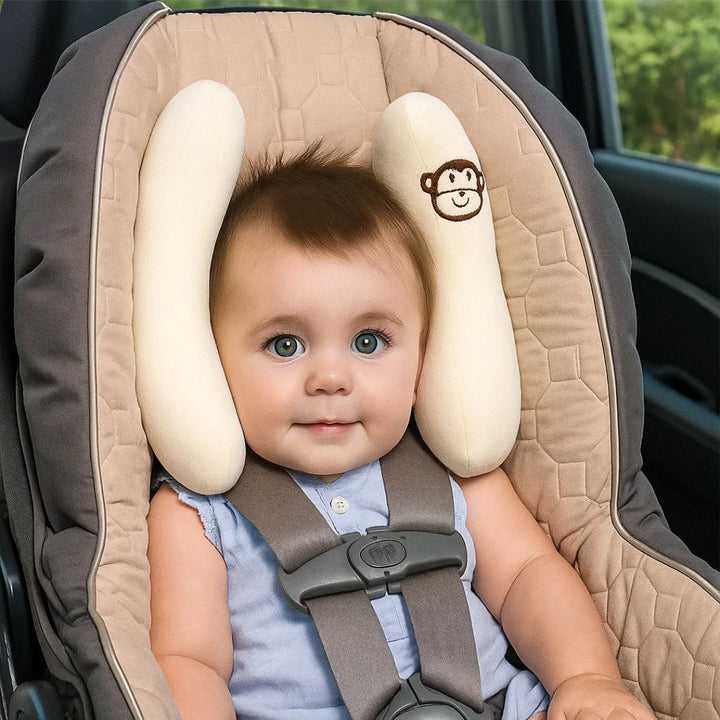 CuddleGuard | Baby Head Protection Cushion – Shock-Absorbing Banana Cushion – Breathable – Safety Lift for Stroller and Toddler