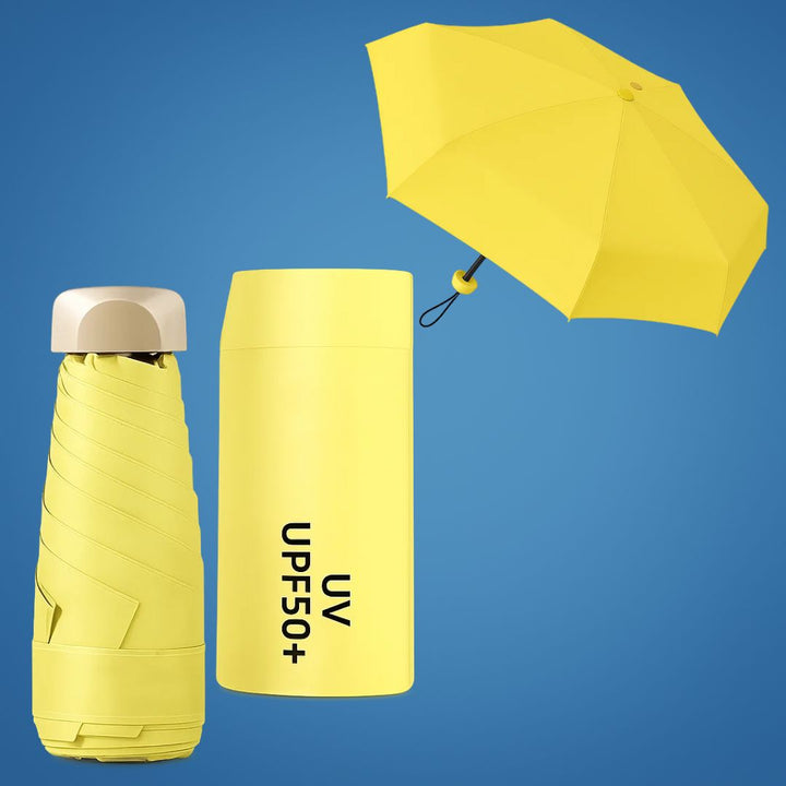 UrbanBrolly | UV Mini Folding Umbrella - UPF 50+ Sun Protection - Water Resistant - Lightweight and Pocket-sized for Travel Stornfield