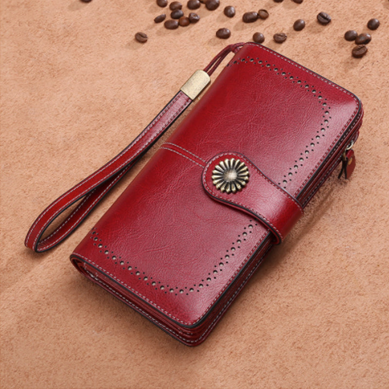 Retro long wallet with large capacity | Stornfield