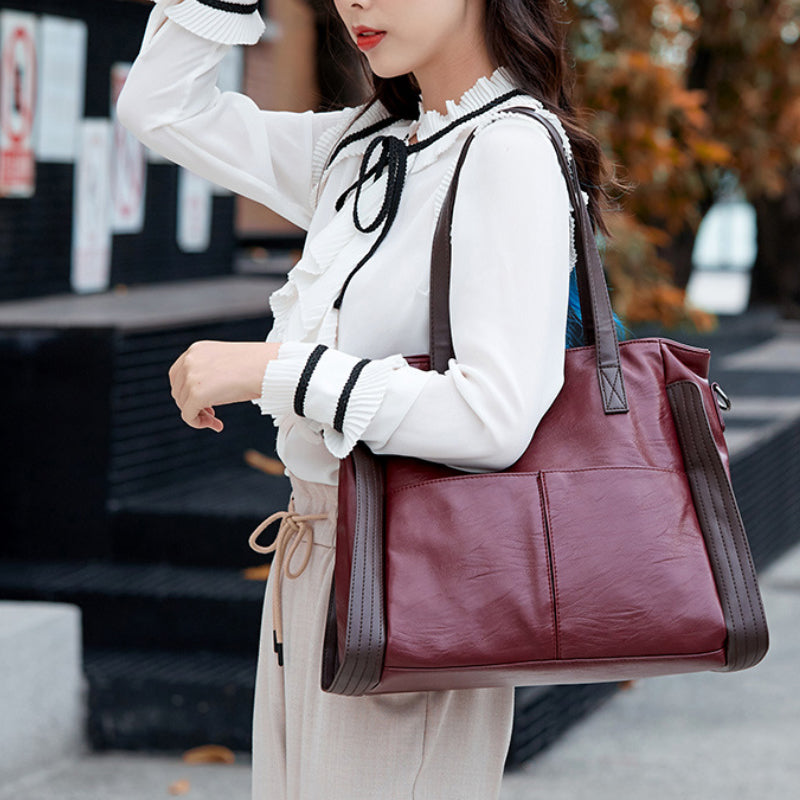 Women's tote bag made of soft leather with large capacity | Stornfield