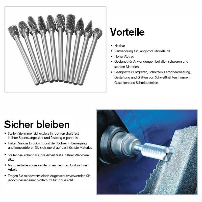 10 in 1 Tungsten Steel Grinding Head (10PCS) | Stornfield