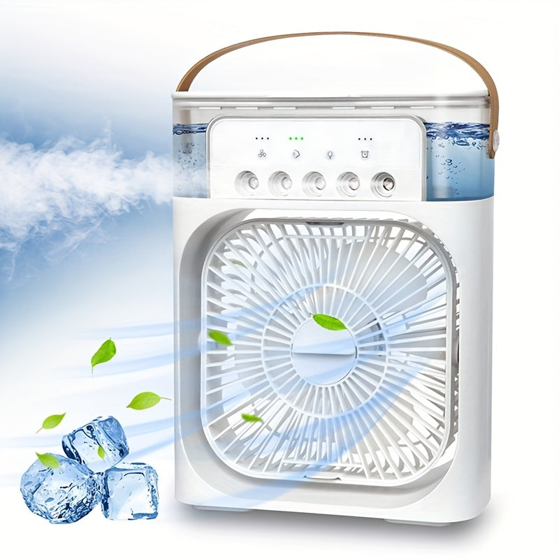 5A 2V Portable 600ml Spray Cooler Fan Desk USB Rechargeable Perfume Humidifier Air Conditioning A/C Cooling Fan 3 Wind Speeds | Stornfield
