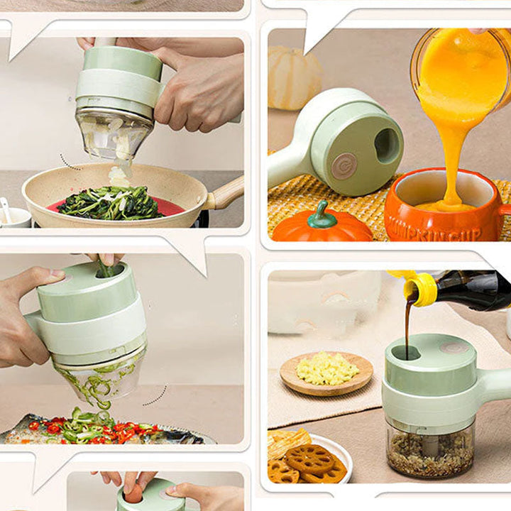4 In 1 Handheld Electric Vegetable Cutter Set | Stornfield
