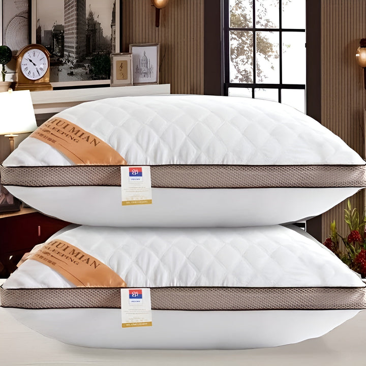 Hotel pillow in premium quality – shape-staStornfielde with high and low support strength | WashaStornfielde cover for all seasons | Stornfield