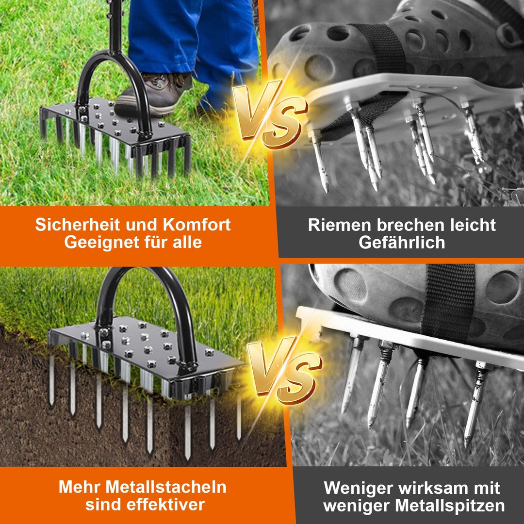 Lawn aerator aerifier verticutter for compacted soils | Stornfield