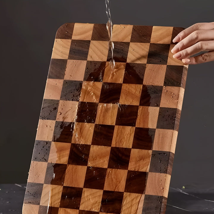 Chessboard Cutting Board Made of Wood – Decorative & Sturdy | Ideal for Cutting and Serving | Stornfield