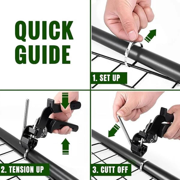 Stainless steel cable tie gun with 100 cable ties | Stornfield