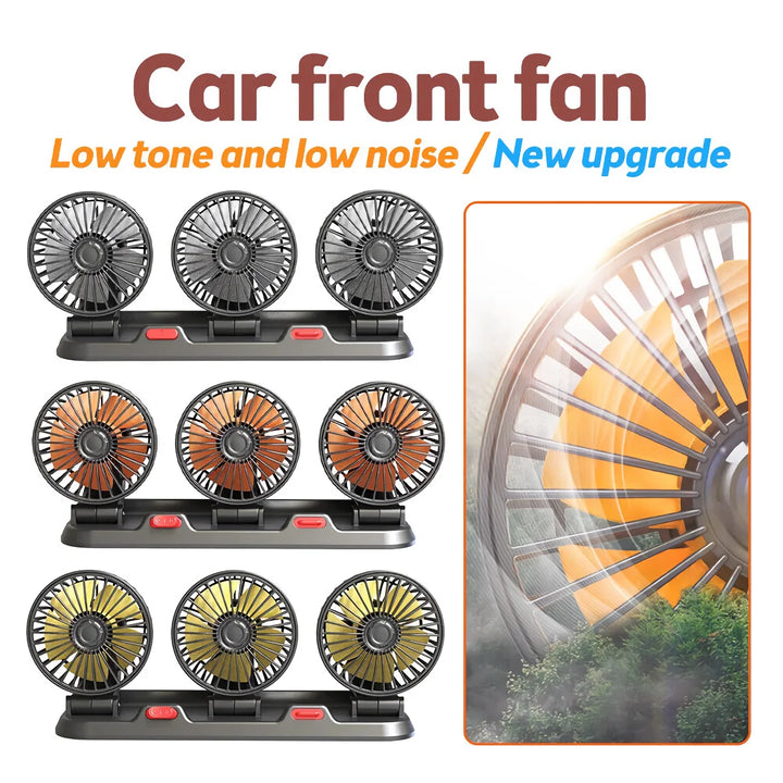 Adjustable 3-Head Electric Fan | Stornfield