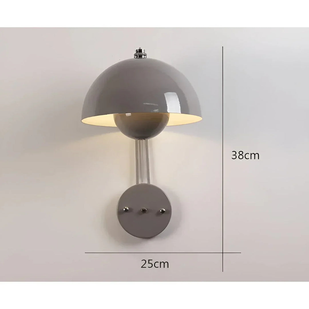 BudLume - Cozy Scandinavian Mushroom Wall Lamp Stornfield