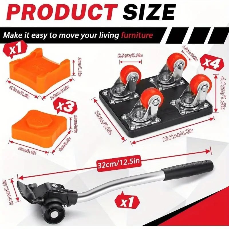 GlideMaster — Effortlessly master heavy loads and protect your back while moving furniture | Stornfield