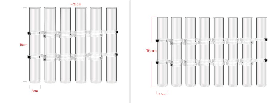 Stornfield | Flexible Flower Vases with Hinges | Modern Glass Tube Vase