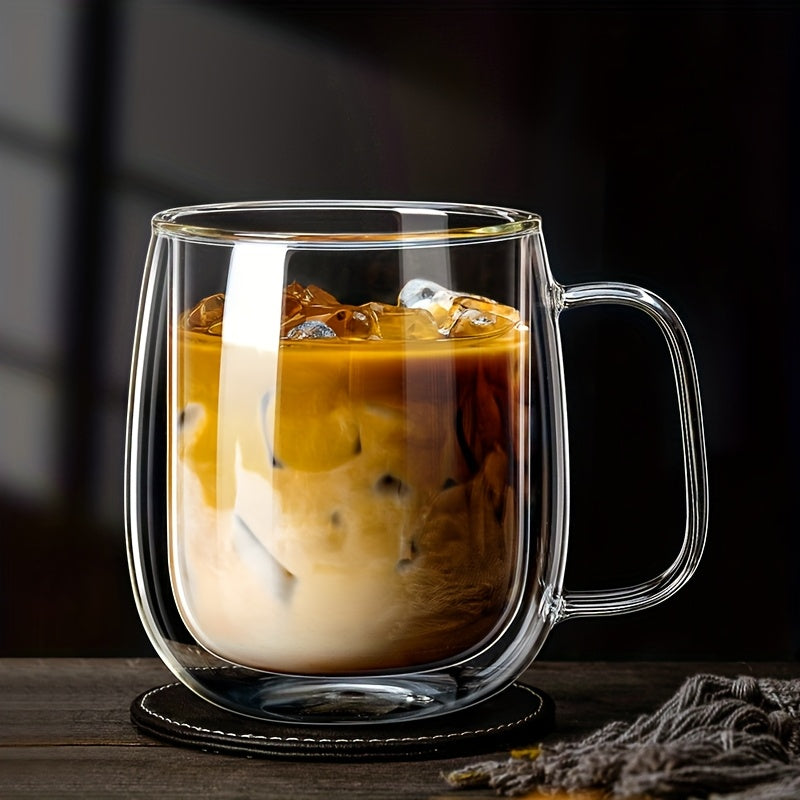 ThermoSip Double-Walled Glass Mug – Borosilicate Glass, Heat Resistant & Elegant | Stornfield