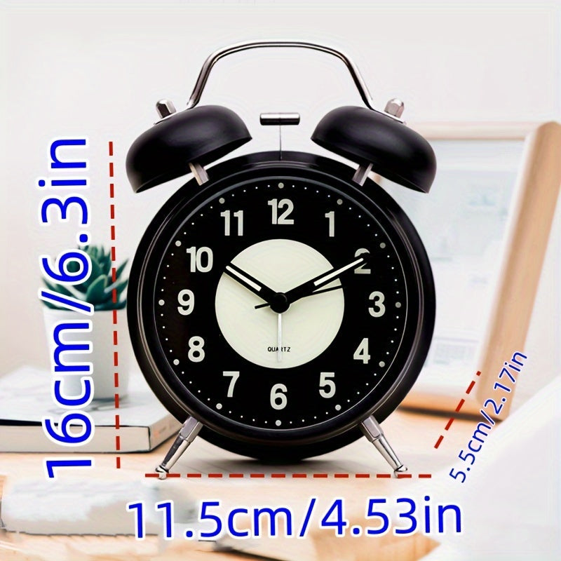 Stornfield | LuminousTime - Elegant Metallic Alarm Clock with Soft Lighting for Peaceful Mornings and Evenings
