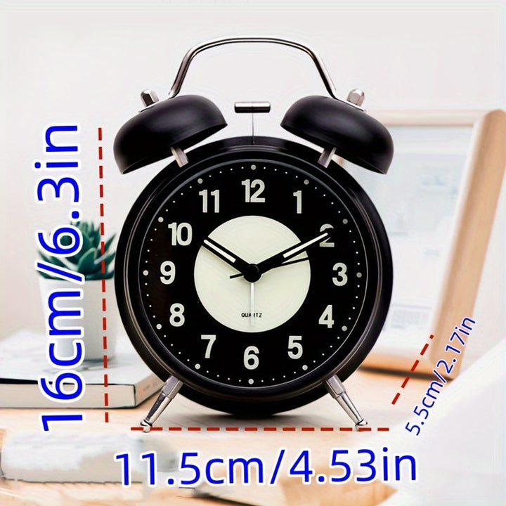 Stornfield | LuminousTime - Elegant Metallic Alarm Clock with Soft Lighting for Peaceful Mornings and Evenings