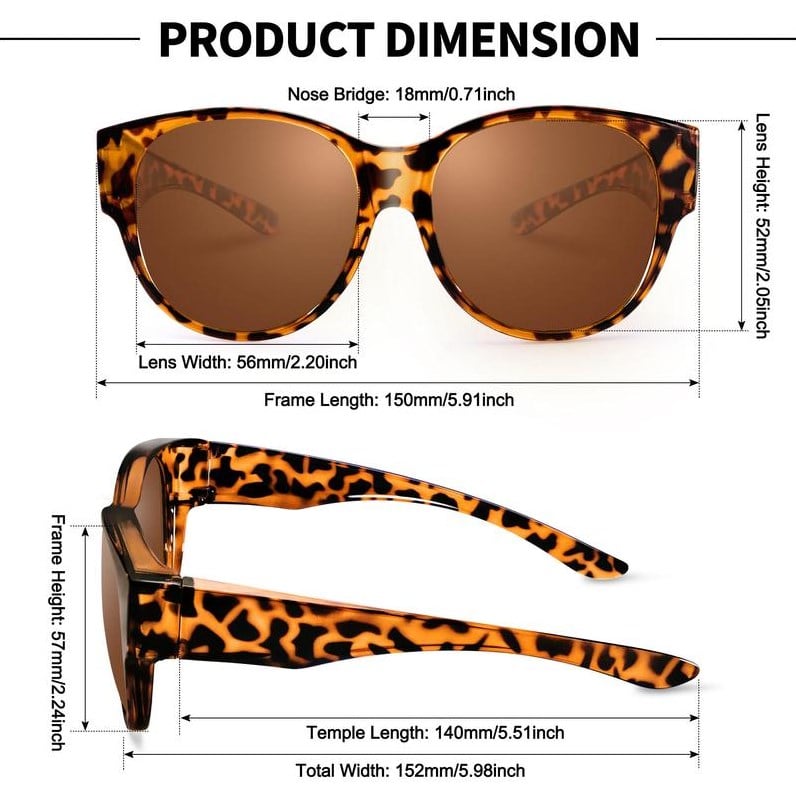 Oversized Cat-Eye Sunglasses UV400 Polarized | Stornfield