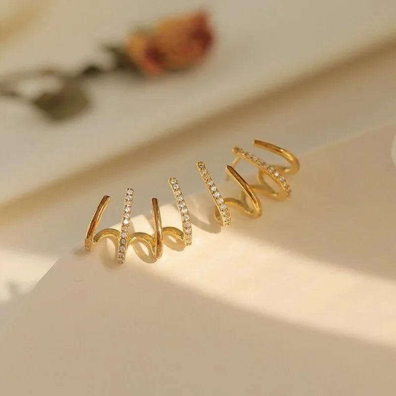 Stornfield | Women’s Twist Earrings | Lightweight Statement Jewelry | Hypoallergenic Finish