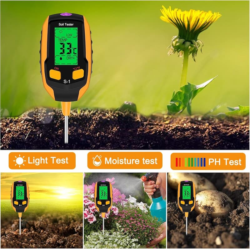 SmartGrow™ 4-in-1 Soil Meter for Plants | Stornfield