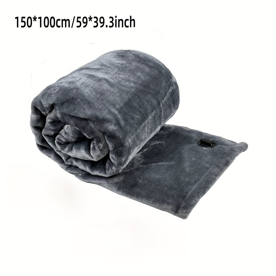 12V Heated Car Stornfieldanket - Soft Flannel Stornfieldanket with Overheat Protection for Car and Camping | Stornfield