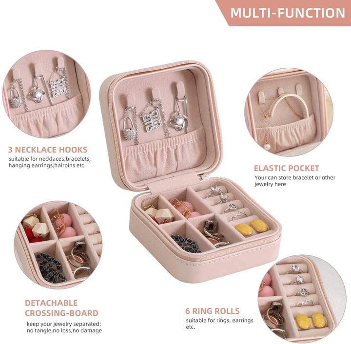 Portable Jewellery Box Organizer Travel Jewelry Storage Case for Earrings Necklace Stornfield