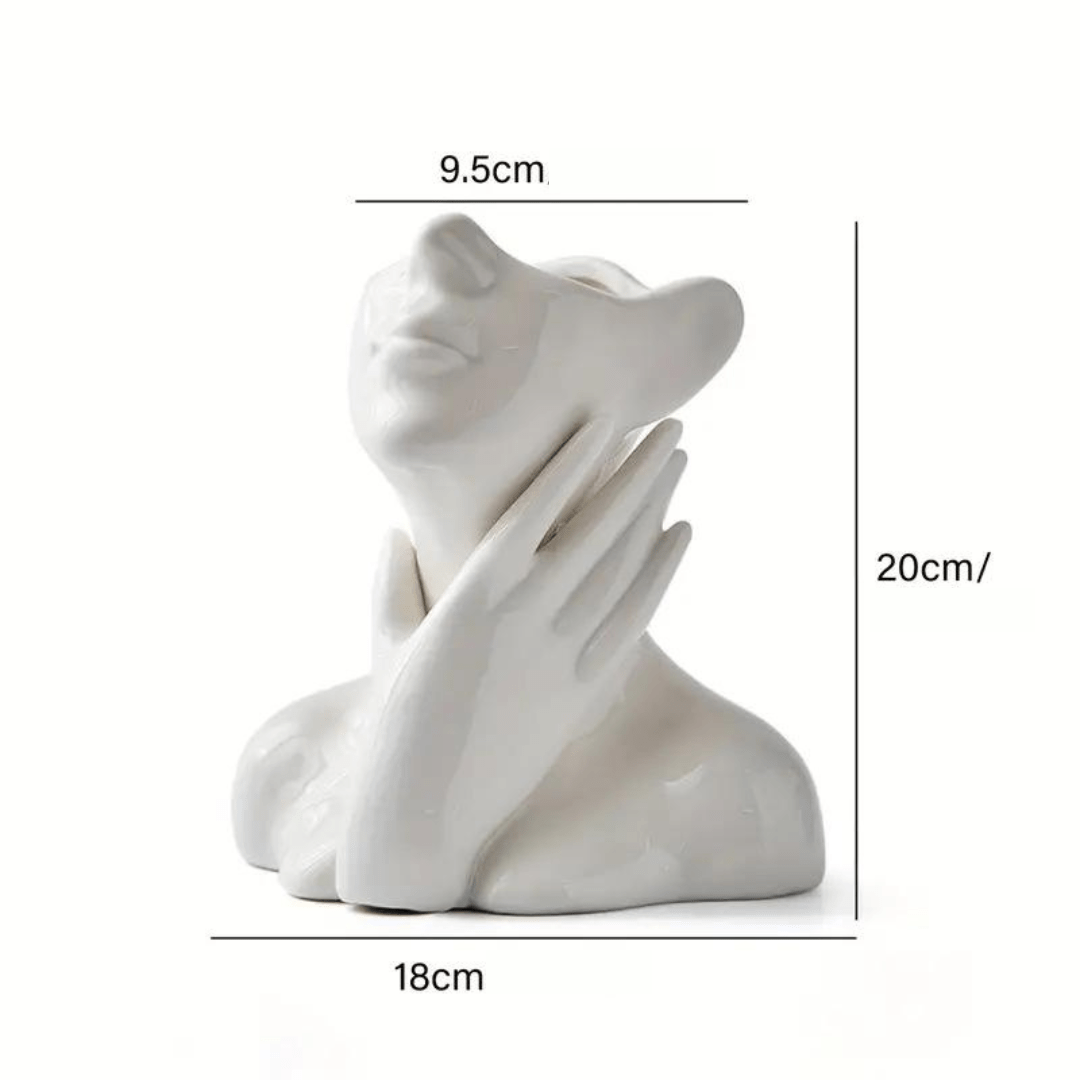 "Unique and Modern Ceramic Vase, Decorative Flower Vase for Living Room and Office" | Stornfield
