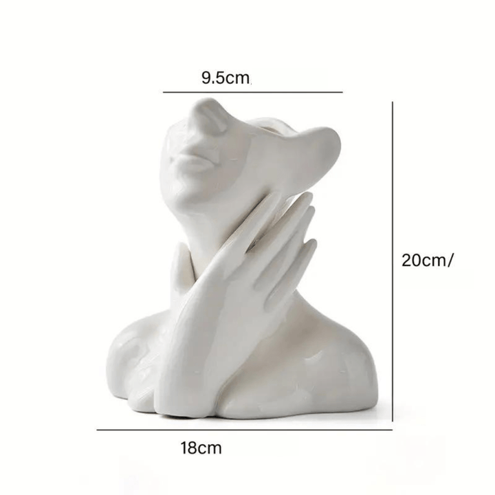 "Unique and Modern Ceramic Vase, Decorative Flower Vase for Living Room and Office" | Stornfield