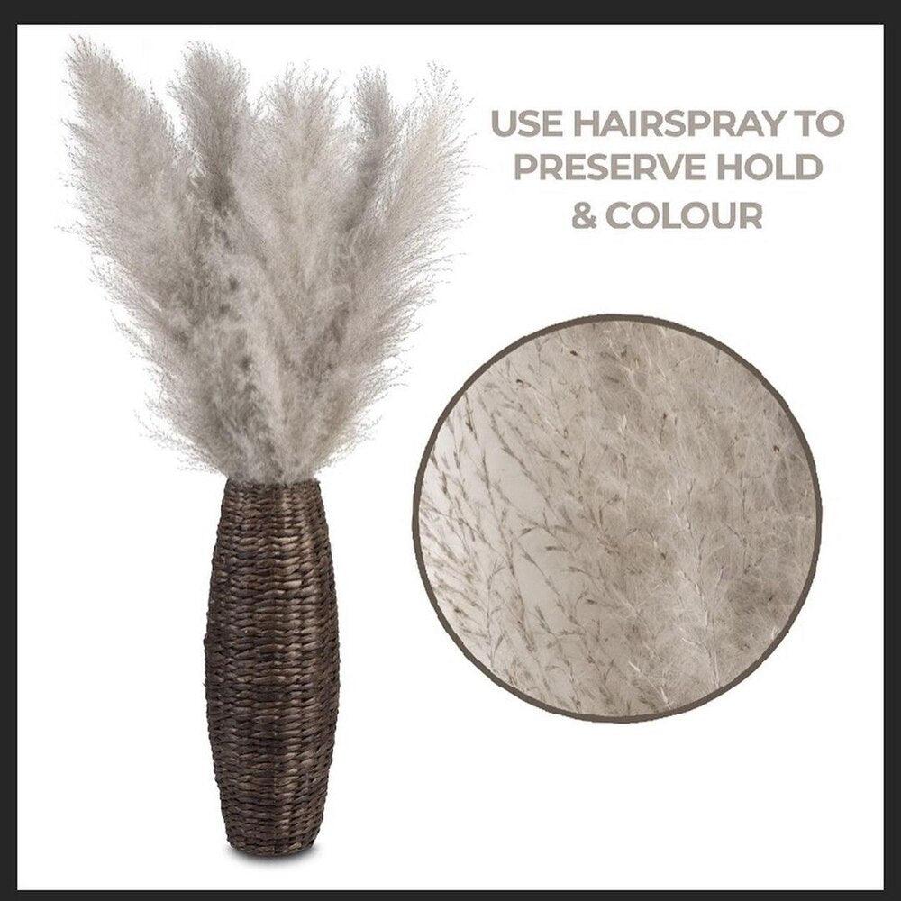Stornfield | 80 cm natural, real dried pampas grass bouquet (white / beige / gray) │ fluffy feather for modern boho home decor