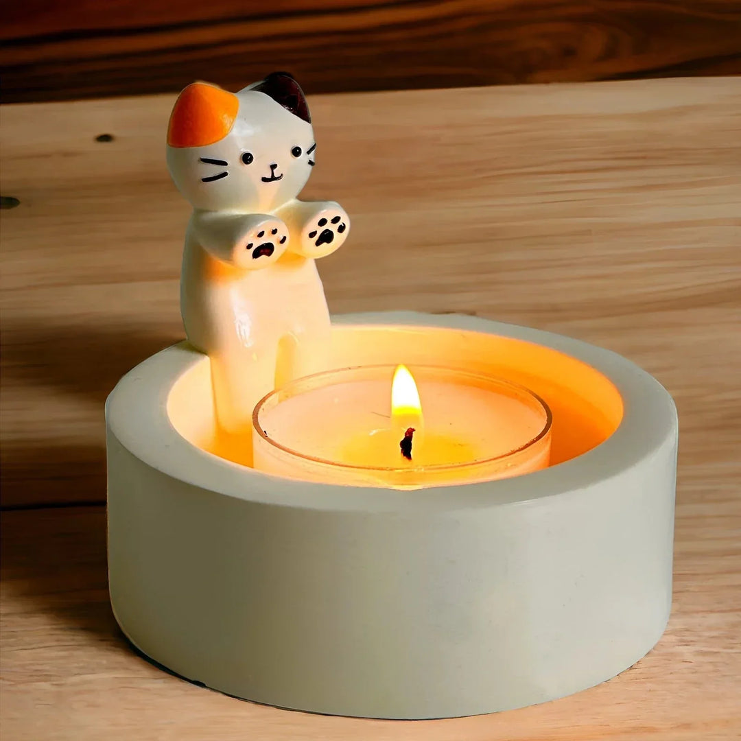 Cute Cat Candle Holder | Stornfield