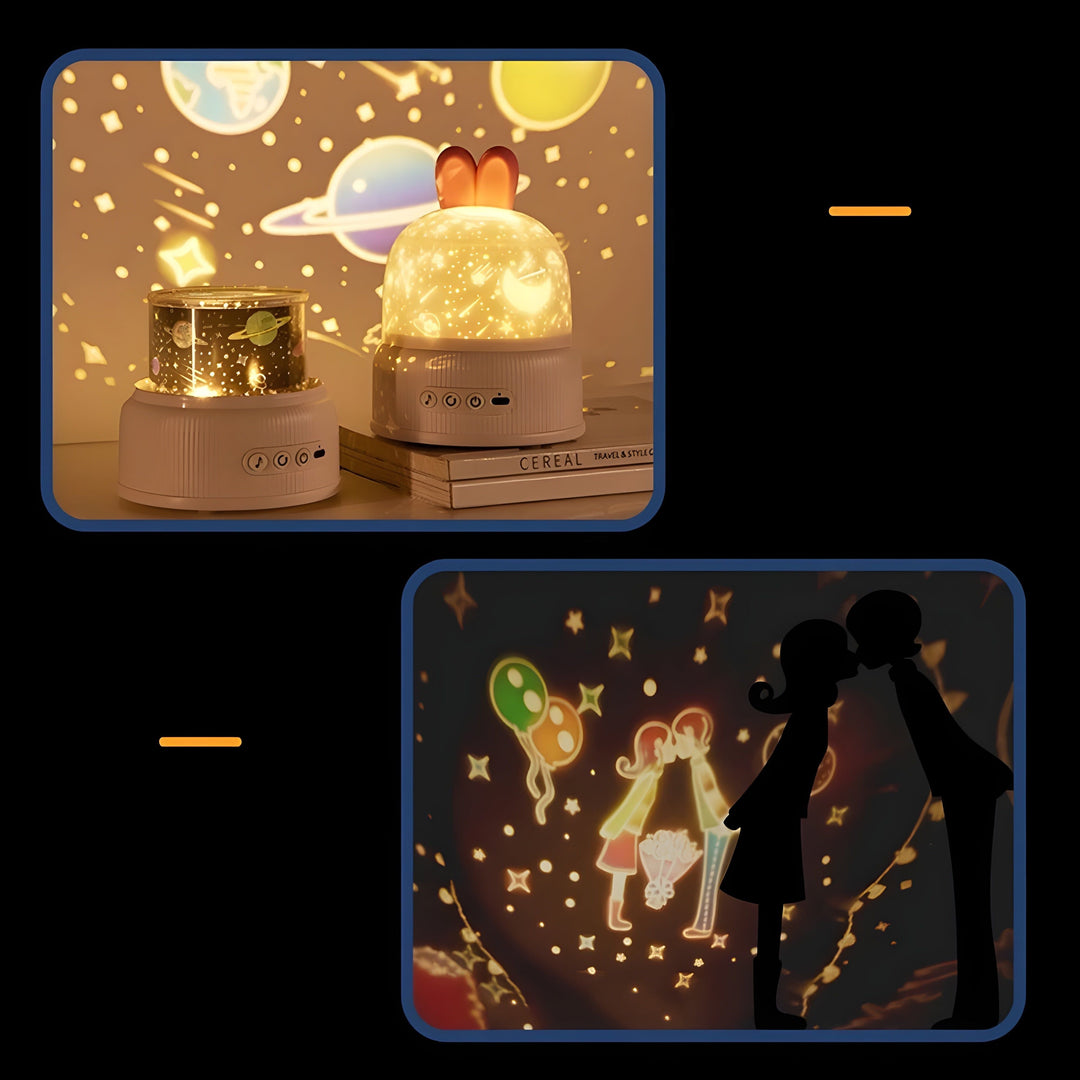 BunnyBeam Light - Casual Cute Bunny Projector Night Light for Kids | Stornfield