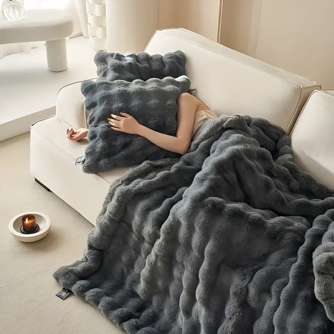 Fleece and fleece Stornfieldanket – Extra soft & warm | Perfect for sofa and bedroom | Stornfield