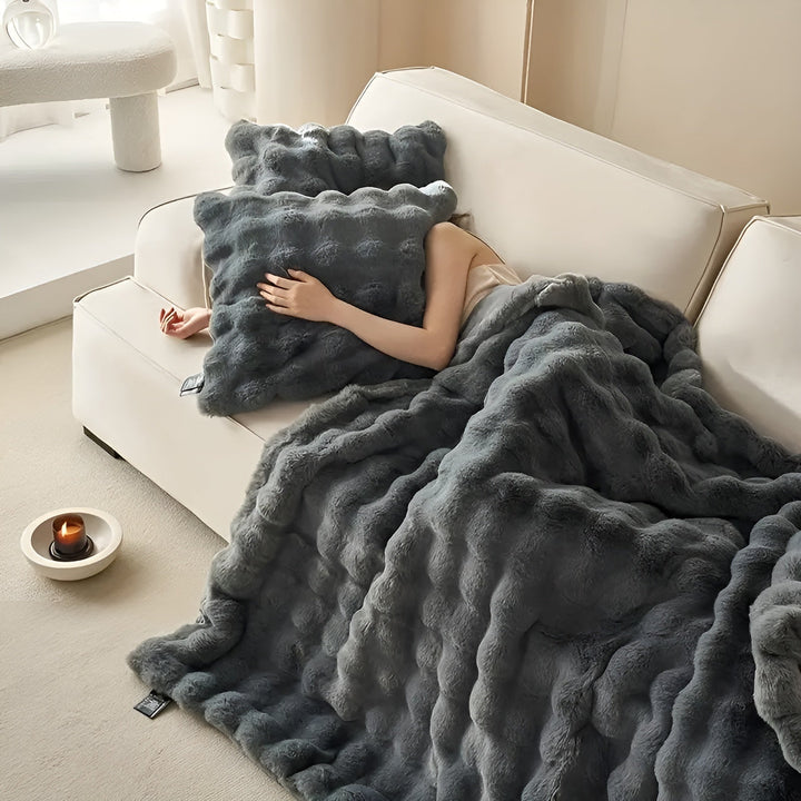 Fleece and fleece Stornfieldanket – Extra soft & warm | Perfect for sofa and bedroom | Stornfield
