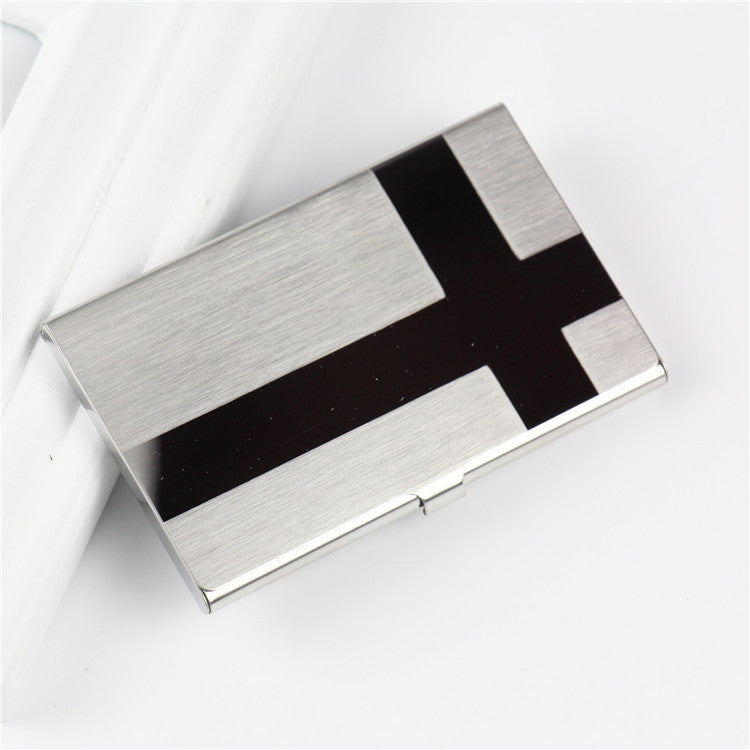 Sleek Metal Business Card Holder