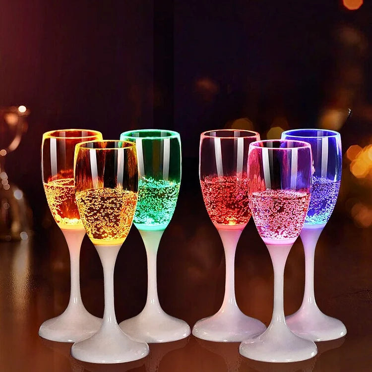 GlowSip - LED Light-Up Wine Glass Set (6 pieces) Stornfield